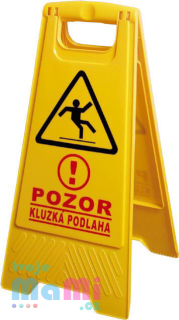 Výstraha - tabule kluzká podlaha