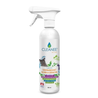 CLEANEE PET CARE EKO Odstraňovač skvrn a zápachu po domácích mazlíčcích s vůní levandule  500ml