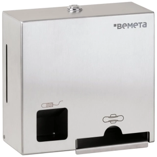 Zásobník na tampony a vložky, nerez, brus